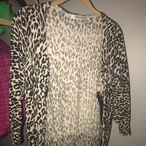 Leopard print cardigan